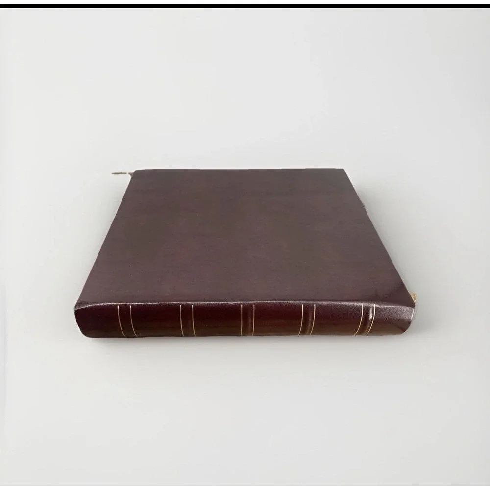 Gallery‎ Leather Photo Album Burgundy Large 3 Ring Binder 8x10 Archival NWT